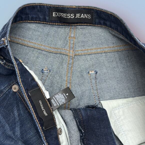 Express Women’s 4 GIRLFRIEND Blue Jeans - Picture 4 of 4